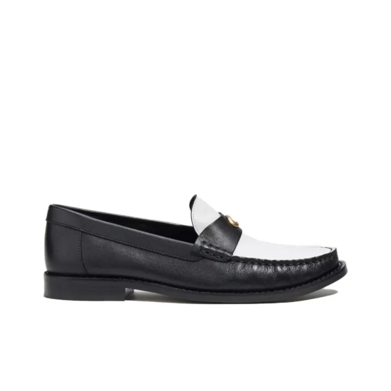 COACH Jolene Logo-plaque Leather Loafers-1