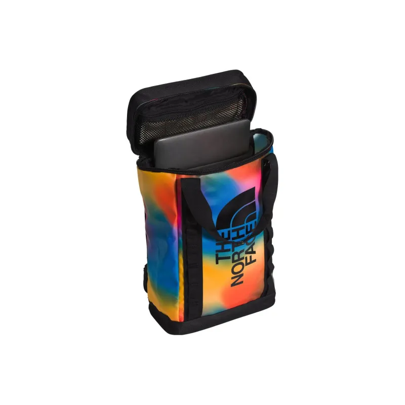 THE NORTH FACE Recycled Polyester Spandex Handbag Backpack Small Size Unisex Blue Gradient Print & Black-3