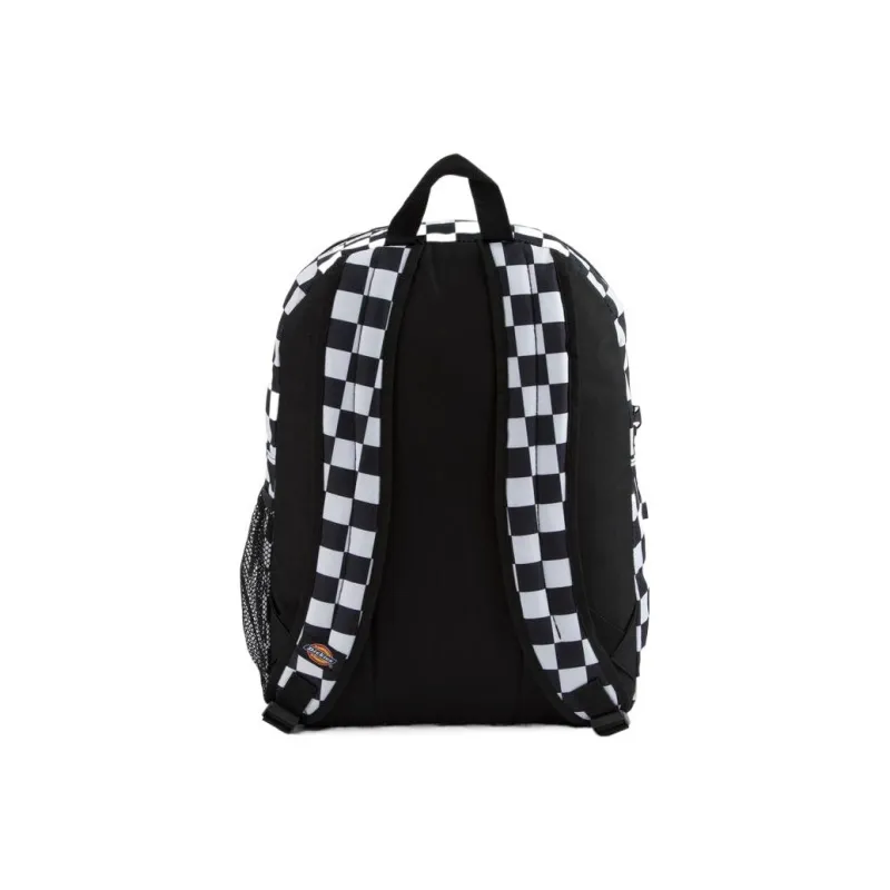 Dickies Polyester Backpack Regular Unisex Black White Plaid-3