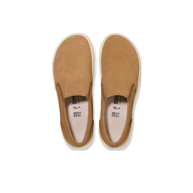 Birkenstock Oswego Low-Top Skateboard Shoes Unisex Softwood Brown Narrow Fit-3