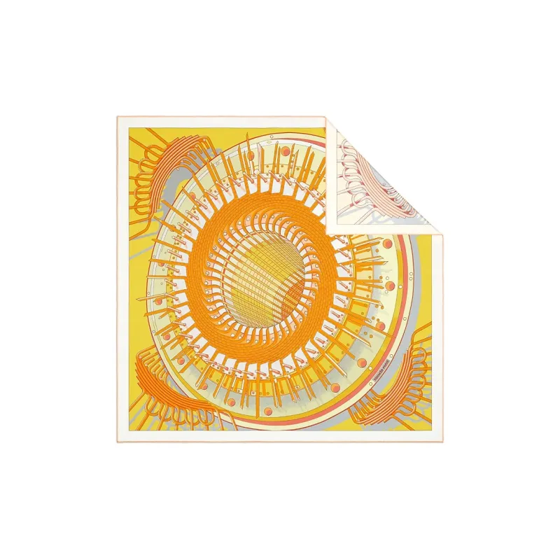 HERMES Silk Scarves Women's Yellow-0