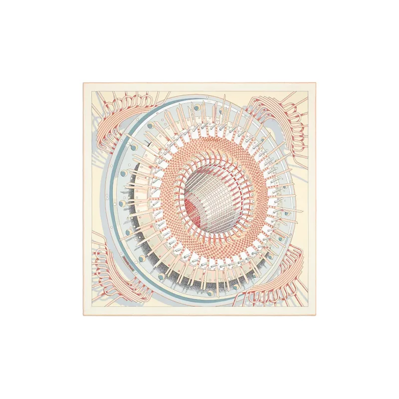 HERMES Silk Scarves Women's Yellow-2