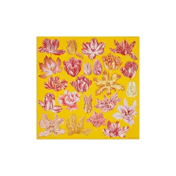 HERMES Silk Scarves Women's Yellow