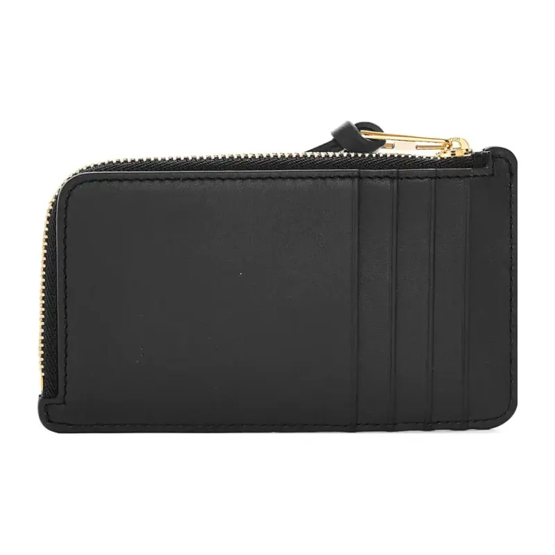LOEWE Nappa Cow Leather Card Holder Women's Black-1