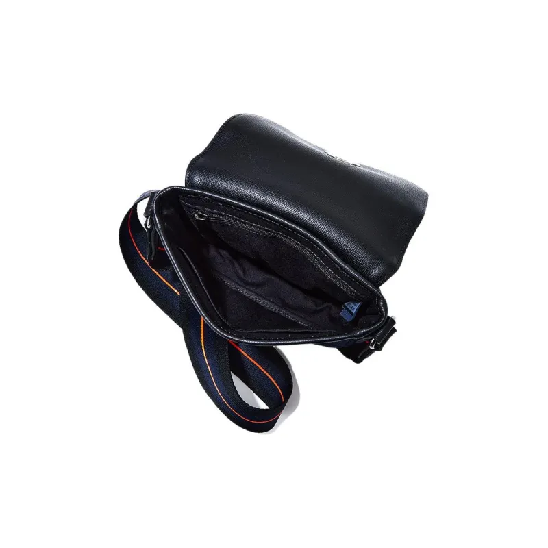 LONGCHAMP Wool Saddle Bag Shoulder Bag Crossbody Bag Regular Women's Black-5