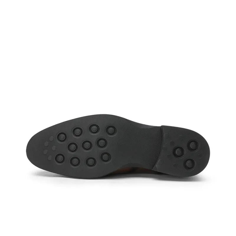 GOLDLION Dress Shoes Men Low Top Black/Brown-9