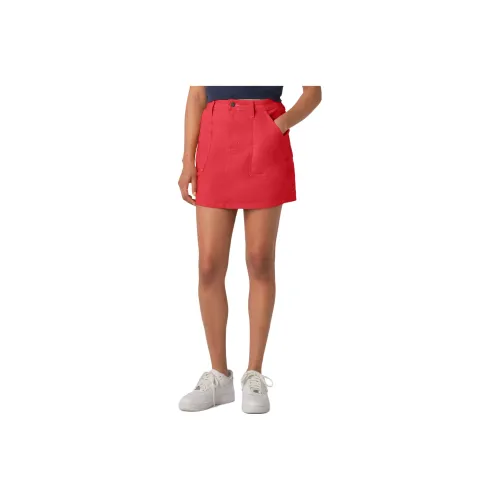 Dickies Denim Short Skirts Women's Red