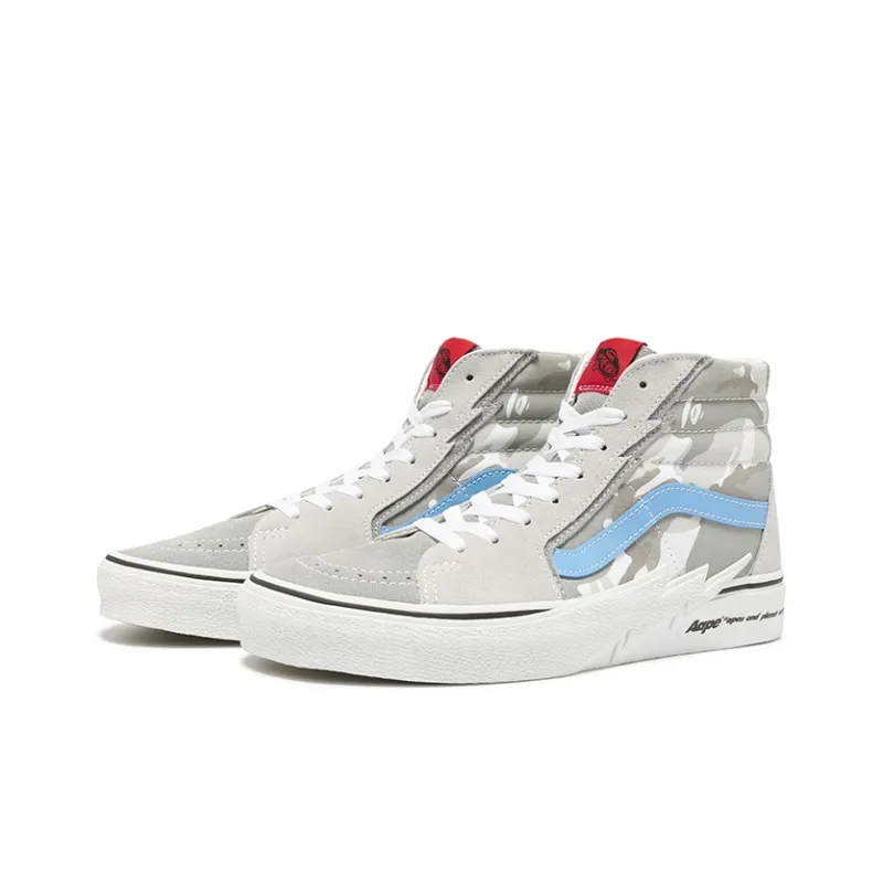 Vans x Aape Wear-Resistant High-Top Skateboard Shoes Men's-6
