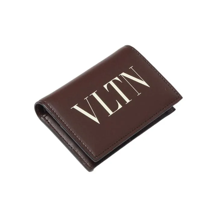 Valentino GARAVANI Calfskin Wallet Men's Burgundy-4