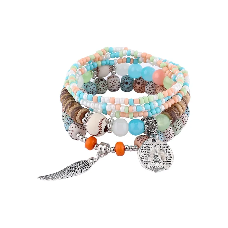 OQD Seed Bead Buddhist Bead Bracelets Unisex-7
