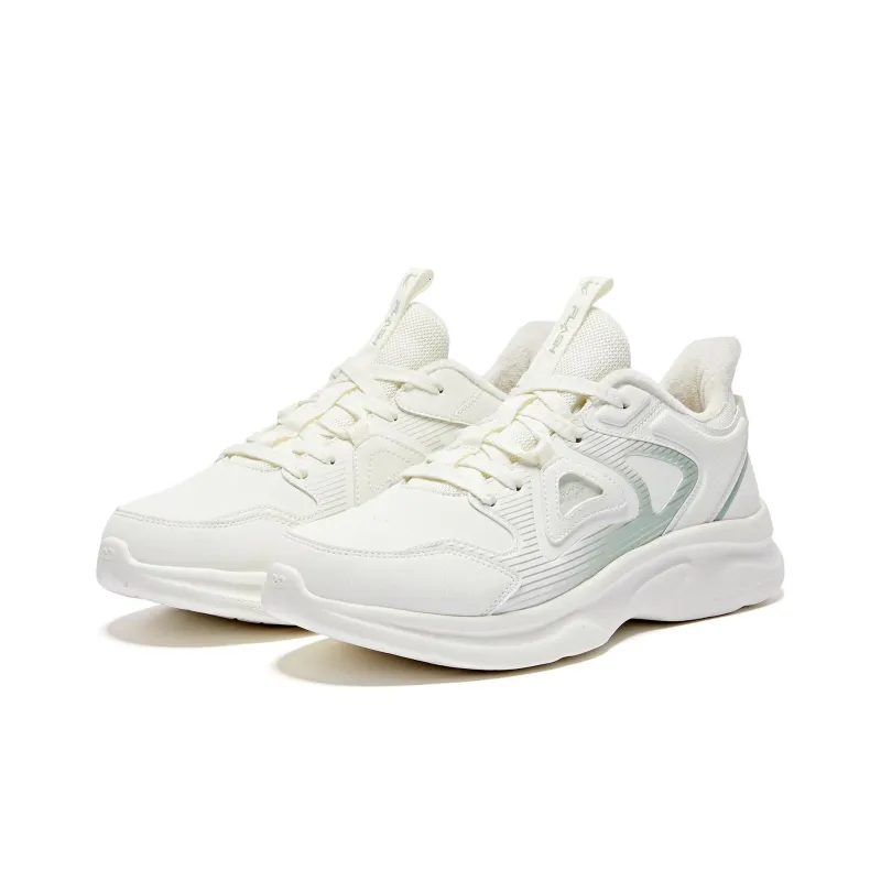QIAODAN Low Top Running Shoes Women's White Green-2