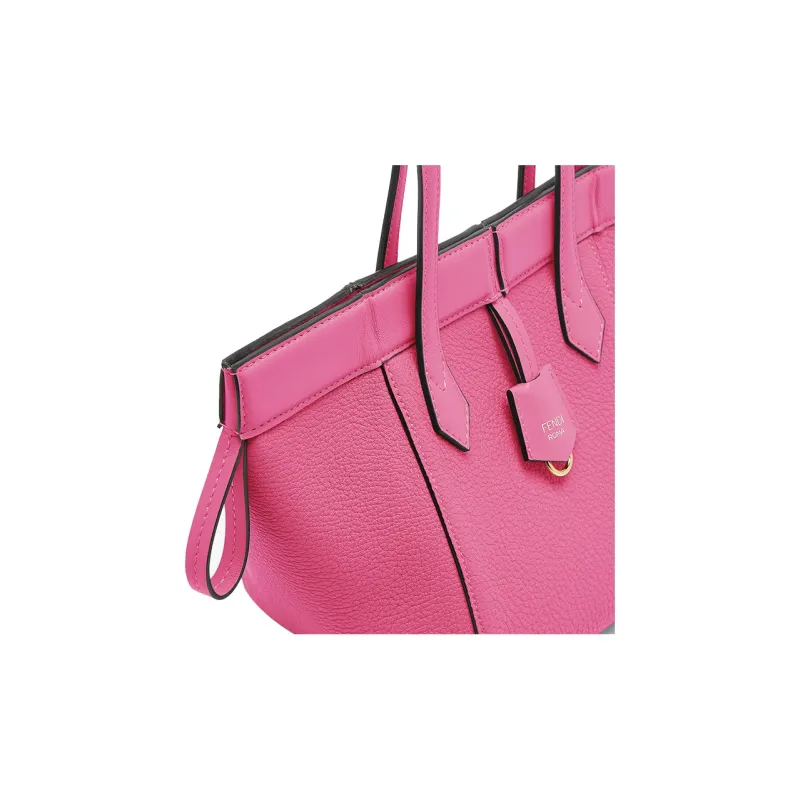 FENDI Origami Calfskin Bucket Bag, Handbag, Shoulder Bag Women's Pink-6