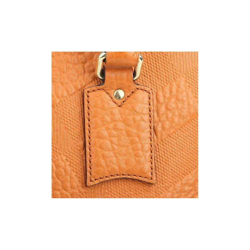 Burberry Cow Leather Portable Crossbody Bag, Shoulder Bag Regular Women's Orange-4