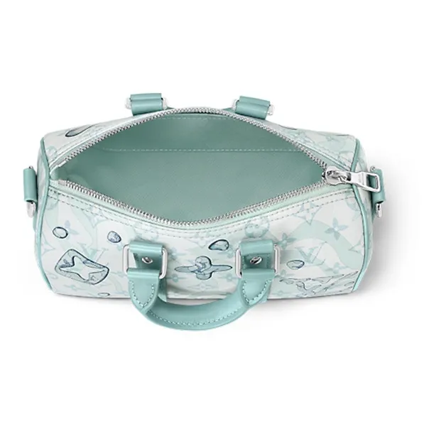 LOUIS VUITTON Keepall Bandouliere 25 Crystal Blue-3