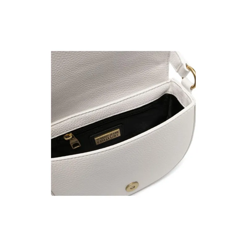 VERSACE JEANS COUTURE Polyester With Polyurethane Portable Crossbody Bag, Shoulder Bag Women's White-3