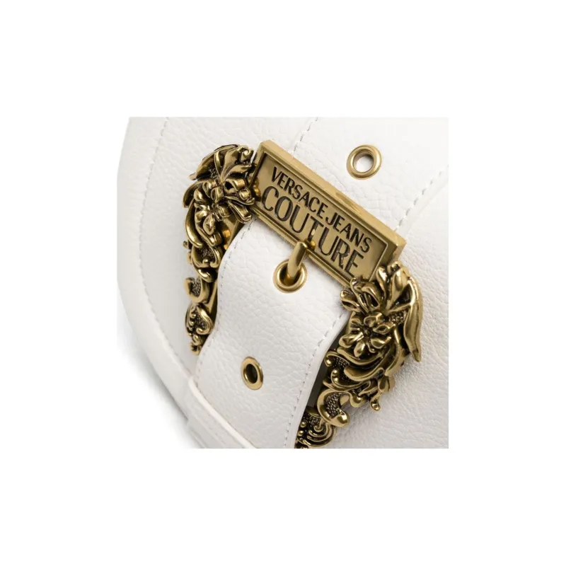 VERSACE JEANS COUTURE Polyester With Polyurethane Portable Crossbody Bag, Shoulder Bag Women's White-2