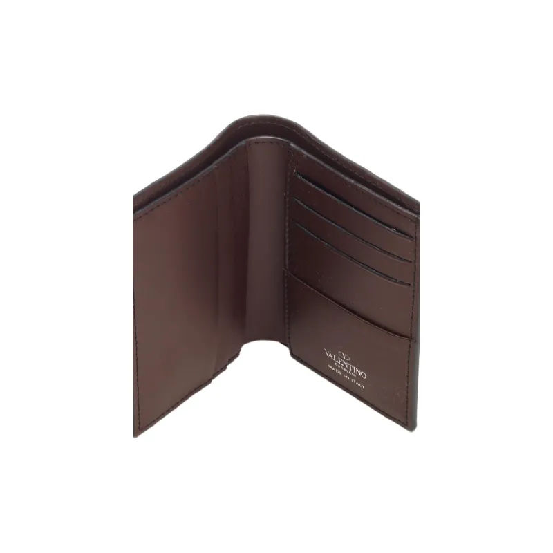 Valentino GARAVANI Calfskin Wallet Men's Burgundy-3