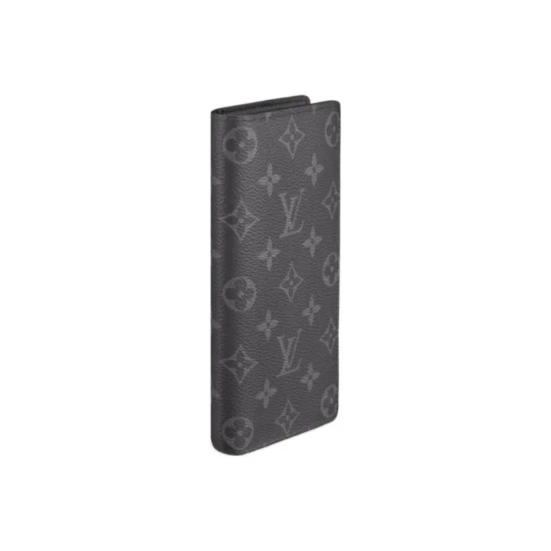 LOUIS VUITTON Wallet Brazza Monogram Eclipse Black-1
