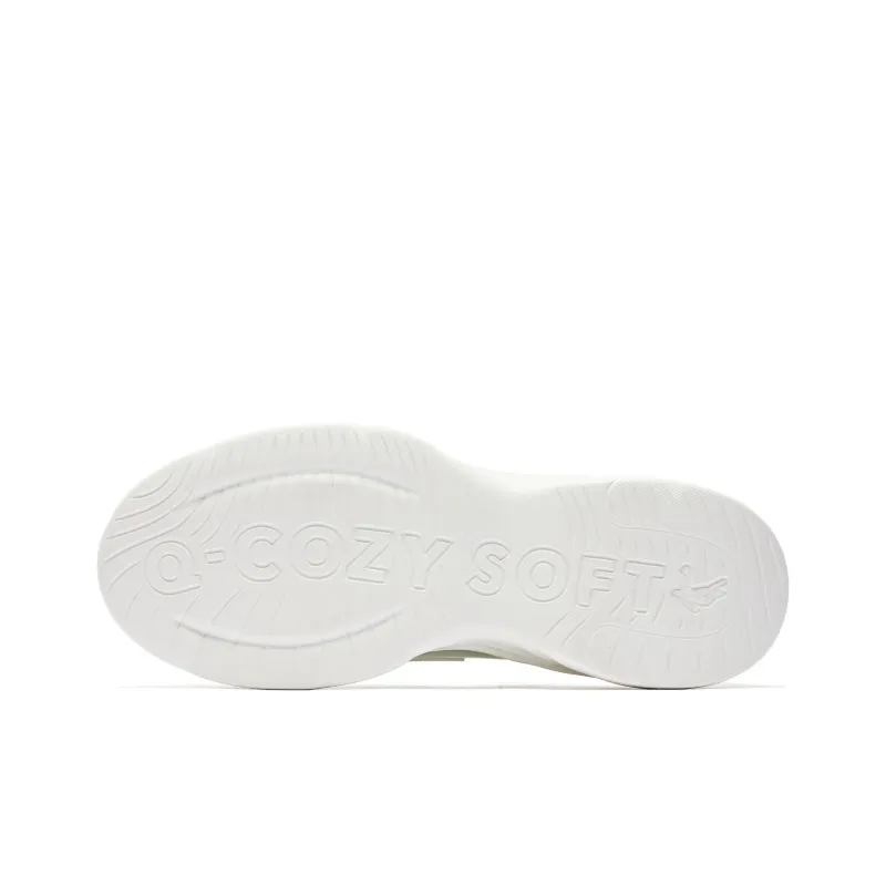 QIAODAN Low Top Running Shoes Women's White Green-4
