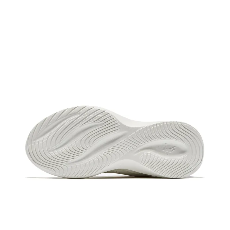 QIAODAN Cushioning Wear Resistant Low Top Running Shoes Women's Ivory-4