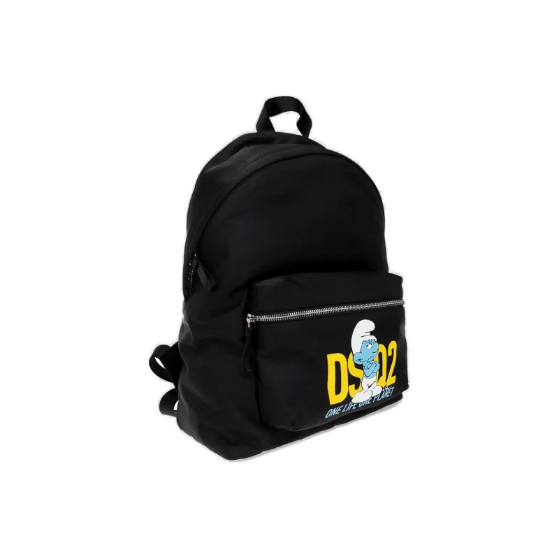 DSQUARED 2 Recycled Polyester Backpack Men's Black-1