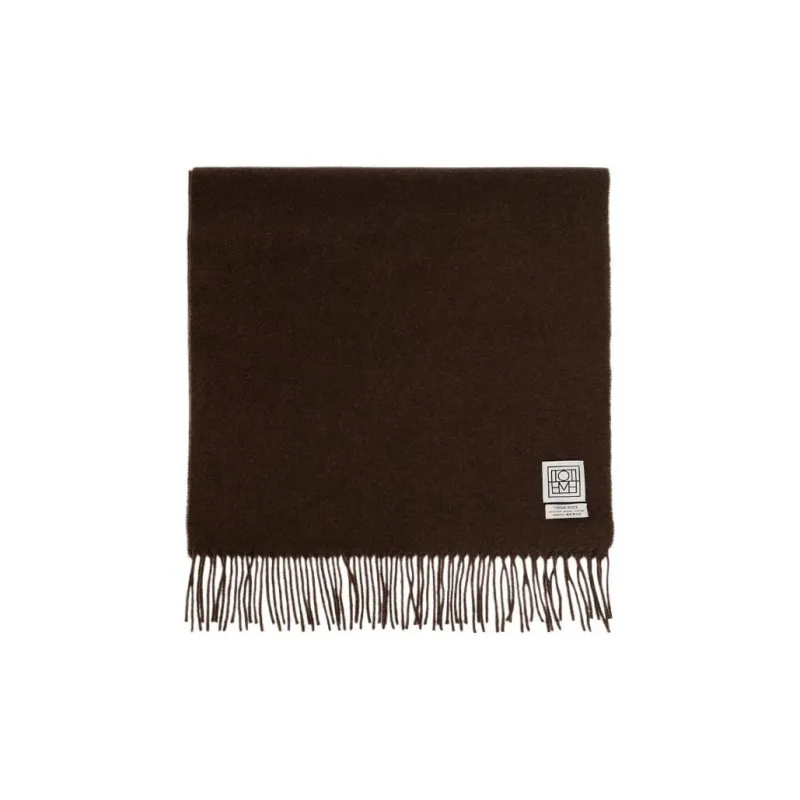 TOTEME Fringed edge Virgin Wool Scarf-0