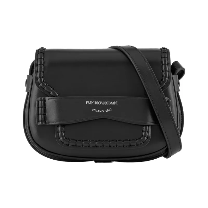 EMPORIO ARMANI Leather Crossbody Bag, Shoulder Bag Women's Black-0