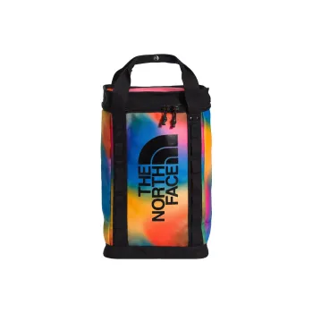 THE NORTH FACE Recycled Polyester Spandex Handbag Backpack Small Size Unisex Blue Gradient Print & Black