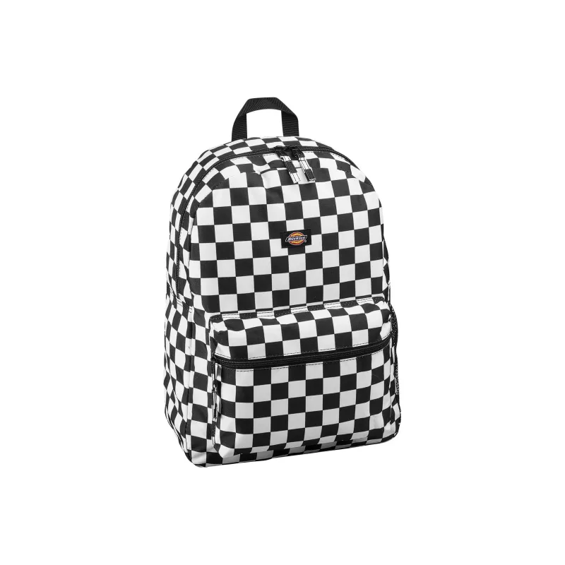 Dickies Polyester Backpack Regular Unisex Black White Plaid-1