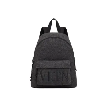 Valentino VLTN Felt Backpack Regular Men's Anthracite/Black