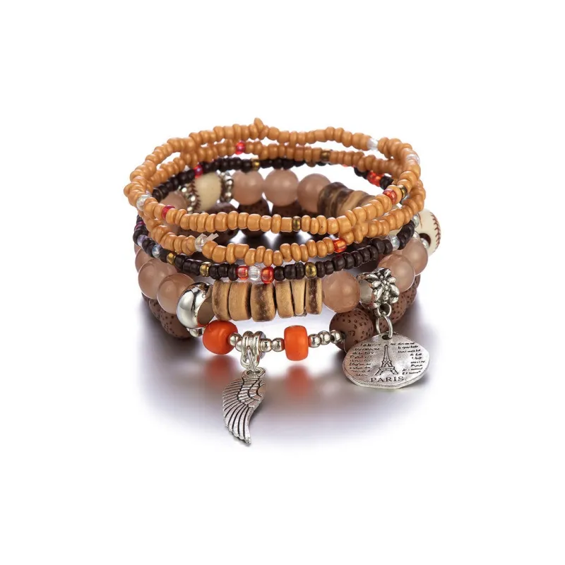 OQD Seed Bead Buddhist Bead Bracelets Unisex-3