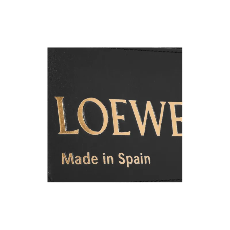 LOEWE Nappa Cow Leather Card Holder Women's Black-3