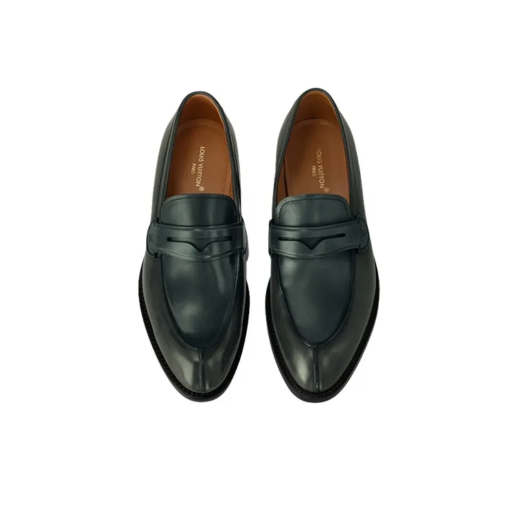 LOUIS VUITTON Sorbonne Loafers Men's Green-2