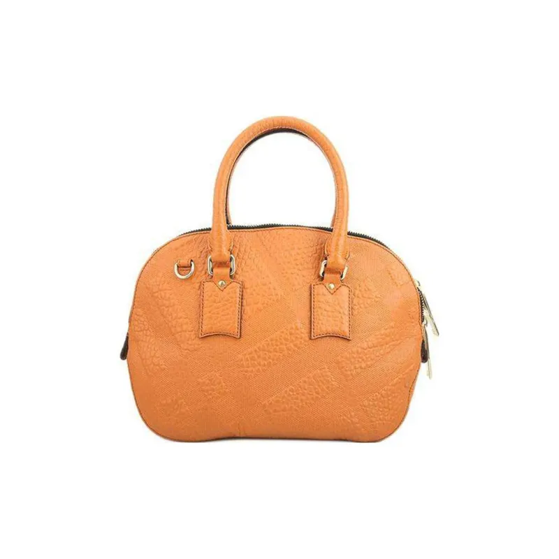 Burberry Cow Leather Portable Crossbody Bag, Shoulder Bag Regular Women's Orange-1