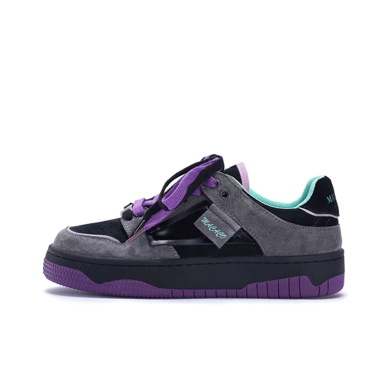 MALEMONKEY Anti-Slip And Wear-Resistant Lightweight Low-Top Skateboard Shoes Women's-0