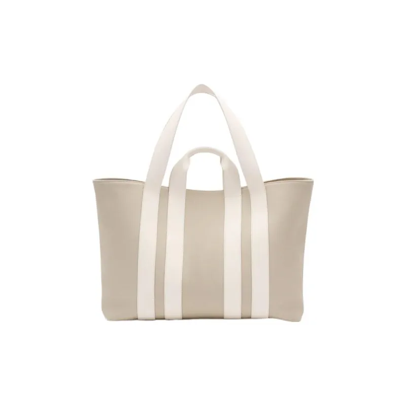 Lanvin Canvas Bag, Tote Bag, Shopping Bag, Handbag Regular Women's Beige-3