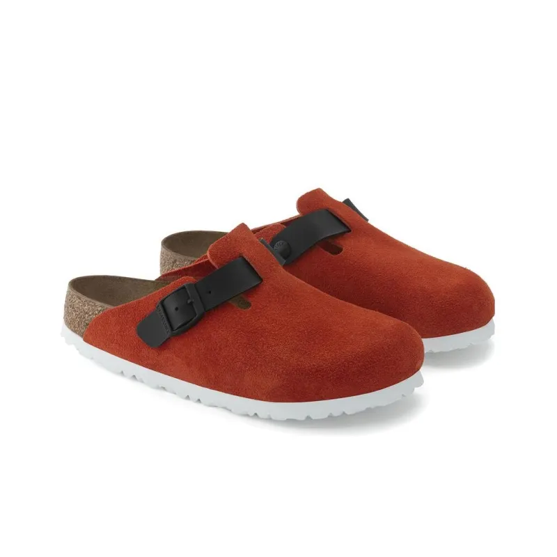 Birkenstock Closed Toe Slippers Women's Orange Black Regular-2