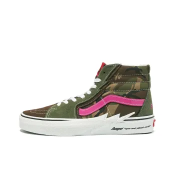Vans x Aape Wear-Resistant High-Top Skateboard Shoes Men's