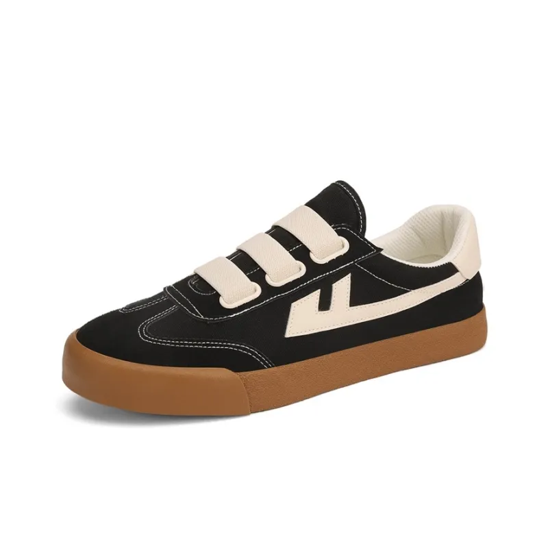 Warrior Slip Resistant, Abrasion Resistant, Lightweight Low Top Canvas Shoes Unisex Black Beige Brown-1