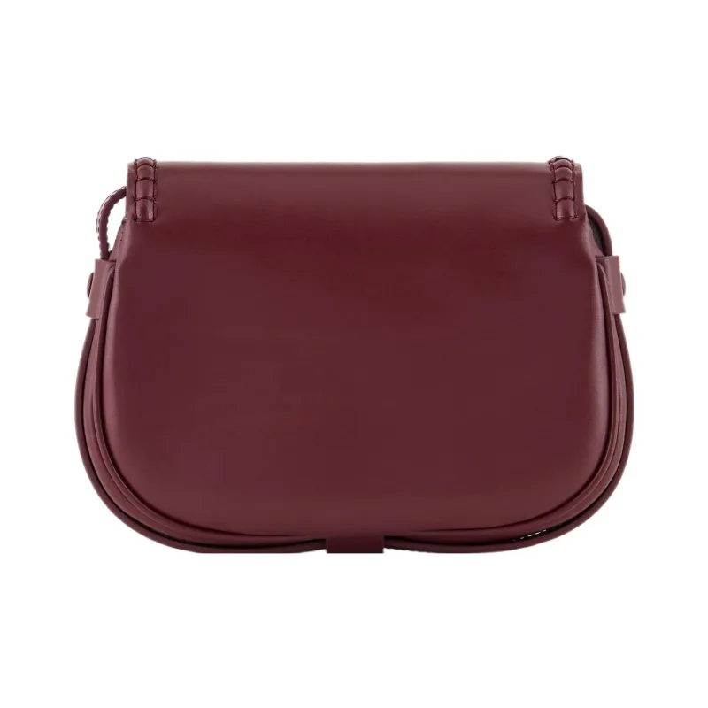 EMPORIO ARMANI Leather Crossbody Bag, Shoulder Bag Women's Burgundy-2