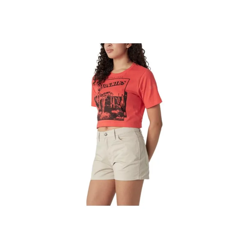 Dickies T-Shirts Women's Red-2