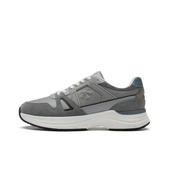 DESCENTE DUALIS Cushioning Low Top Casual Shoes Unisex Gray