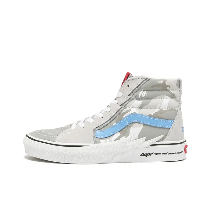 Vans x Aape Wear-Resistant High-Top Skateboard Shoes Men's-5