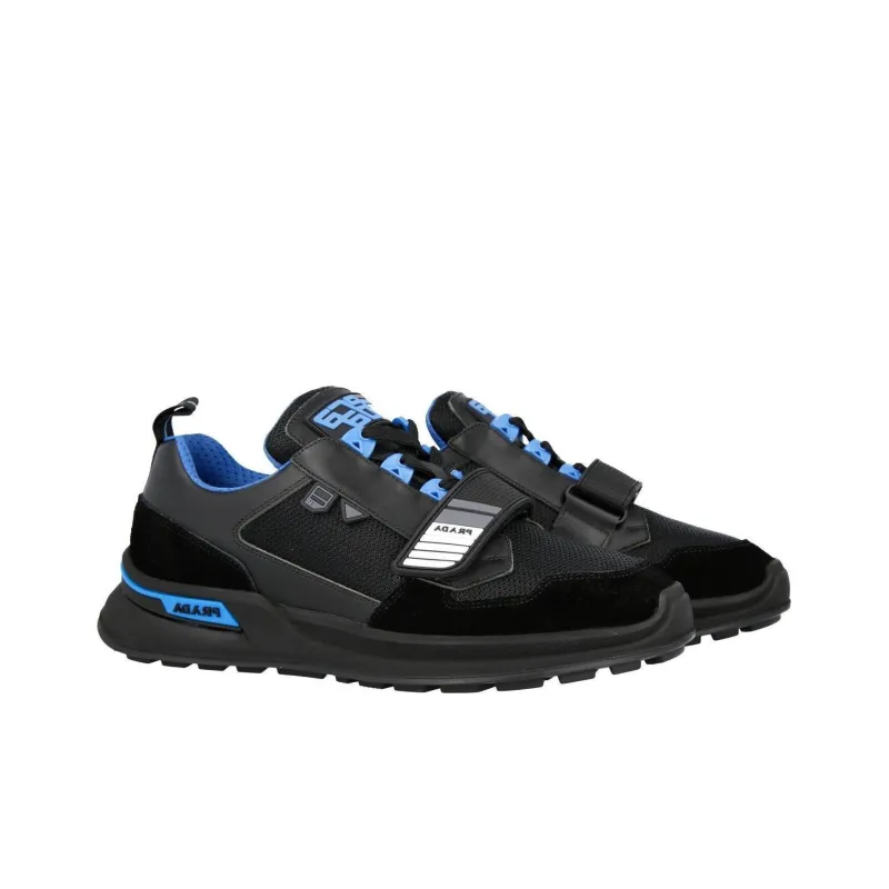 PRADA Mechano Leather Black Blue-3