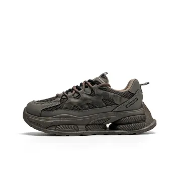 WARRIOR Chunky Sneakers Unisex Low Top Gray