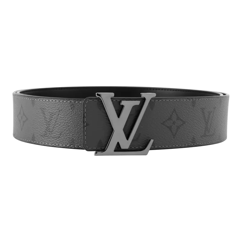 LOUIS VUITTON Reversible Belt Initiales Monogram Eclipse Reverse 40MM-0