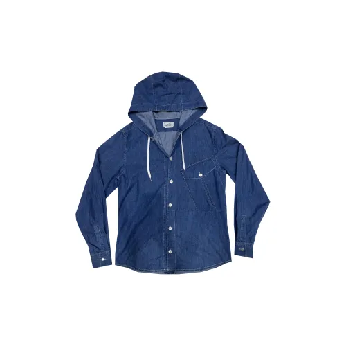 HERMES Denim Jacket Men Blue