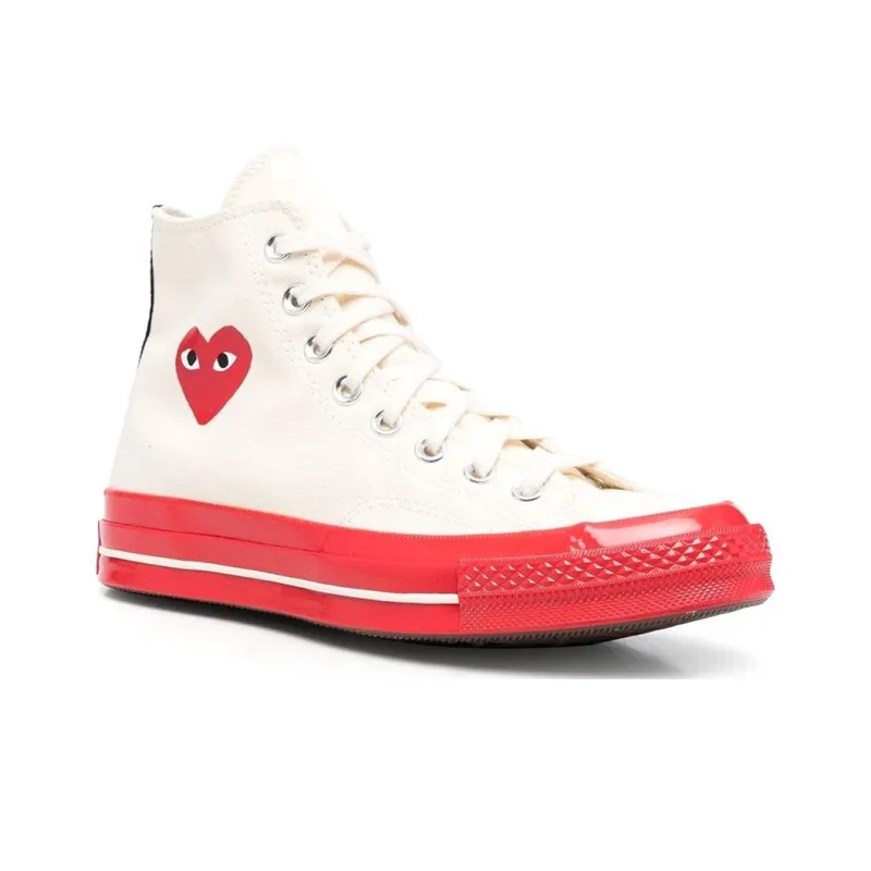 Comme Des Garçons Play X Converse Chuck 70 High-top Sneakers-2