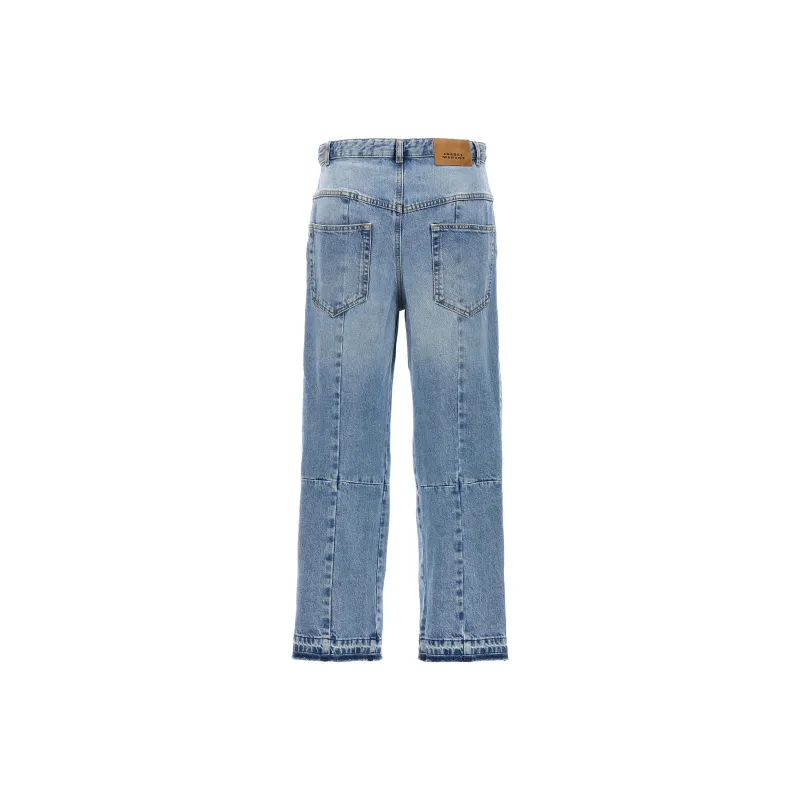 ISABEL MARANT Najet Patchwork Straight Leg Jeans-1
