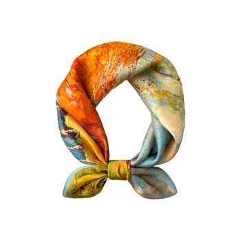 Youyoulan Silk Scarf Hair Band Ribbon Women's